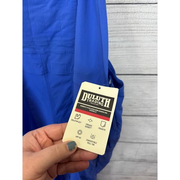 Duluth Trading Co Women's Plus Size Blue Heirloom Garden Bib Overalls Size 3X - Picture 3 of 13